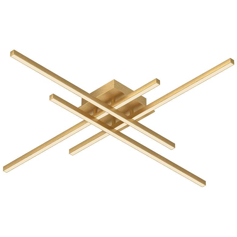 Image 1 Vega Minor 31 1/4" Wide Brushed Gold LED Ceiling Light