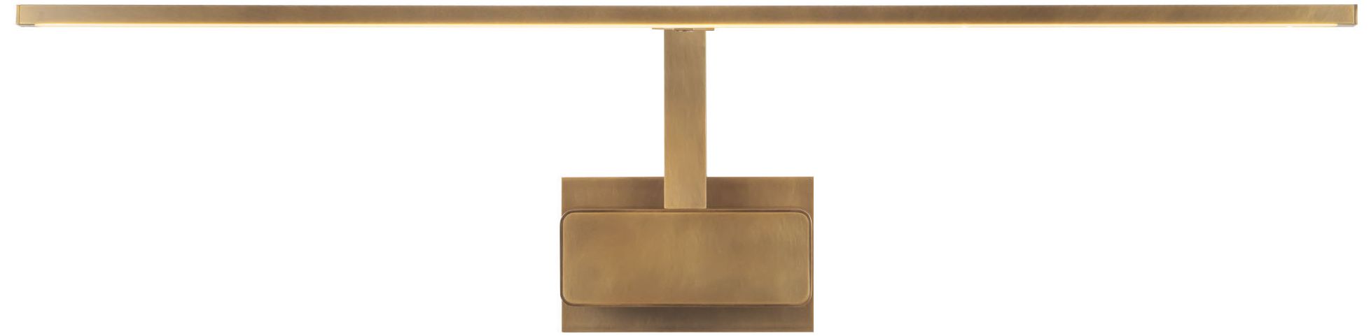 Image 2 Vega Minor 34-in Vintage Brass dimmable LED Wall/Picture Light