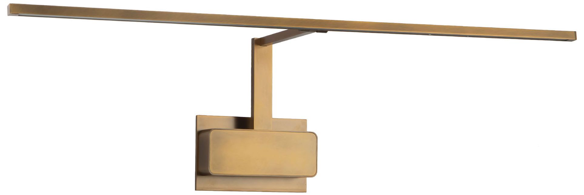Image 3 Vega Minor 34-in Vintage Brass dimmable LED Wall/Picture Light more views