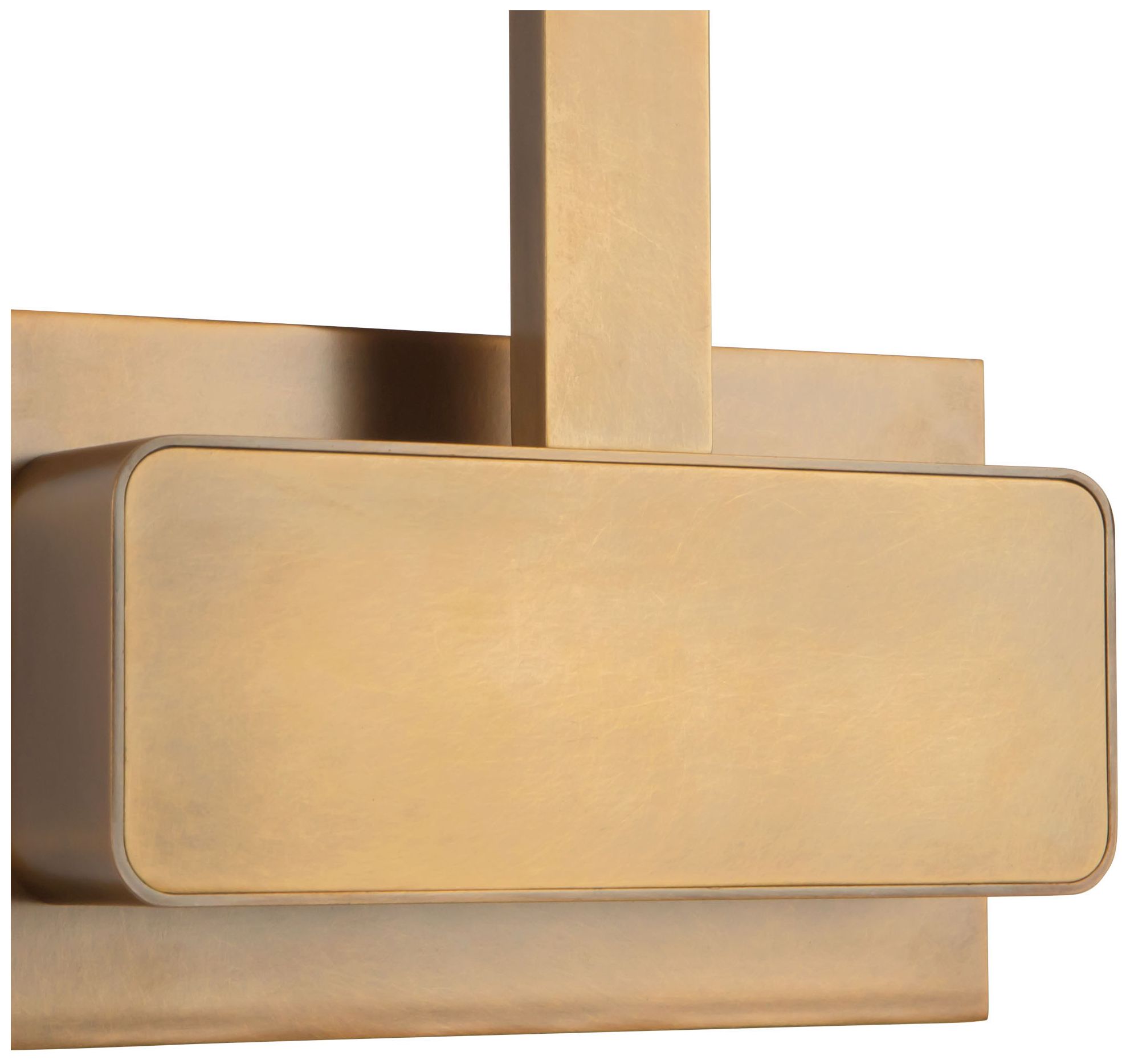 Image 5 Vega Minor 34-in Vintage Brass dimmable LED Wall/Picture Light more views