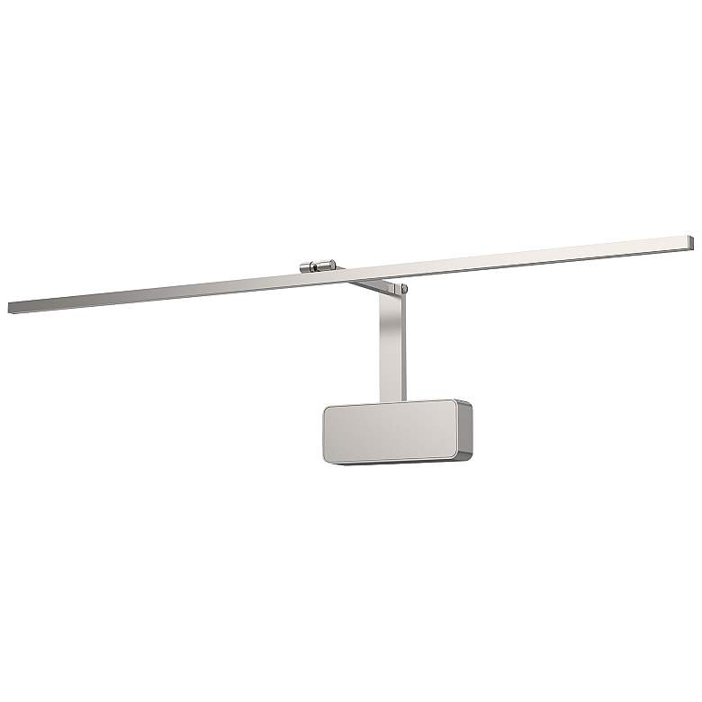 Image 3 Vega Minor 34" Wide Nickel Direct Wire LED Picture Light