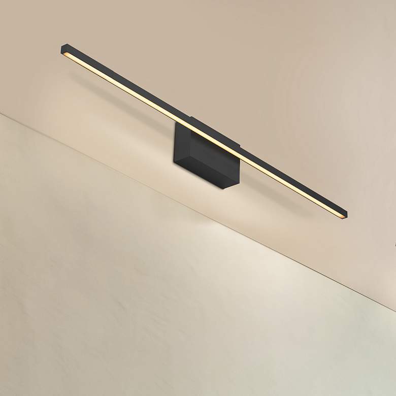 Image 1 Vega Minor 36" Wide Black LED Vanity Bath Light