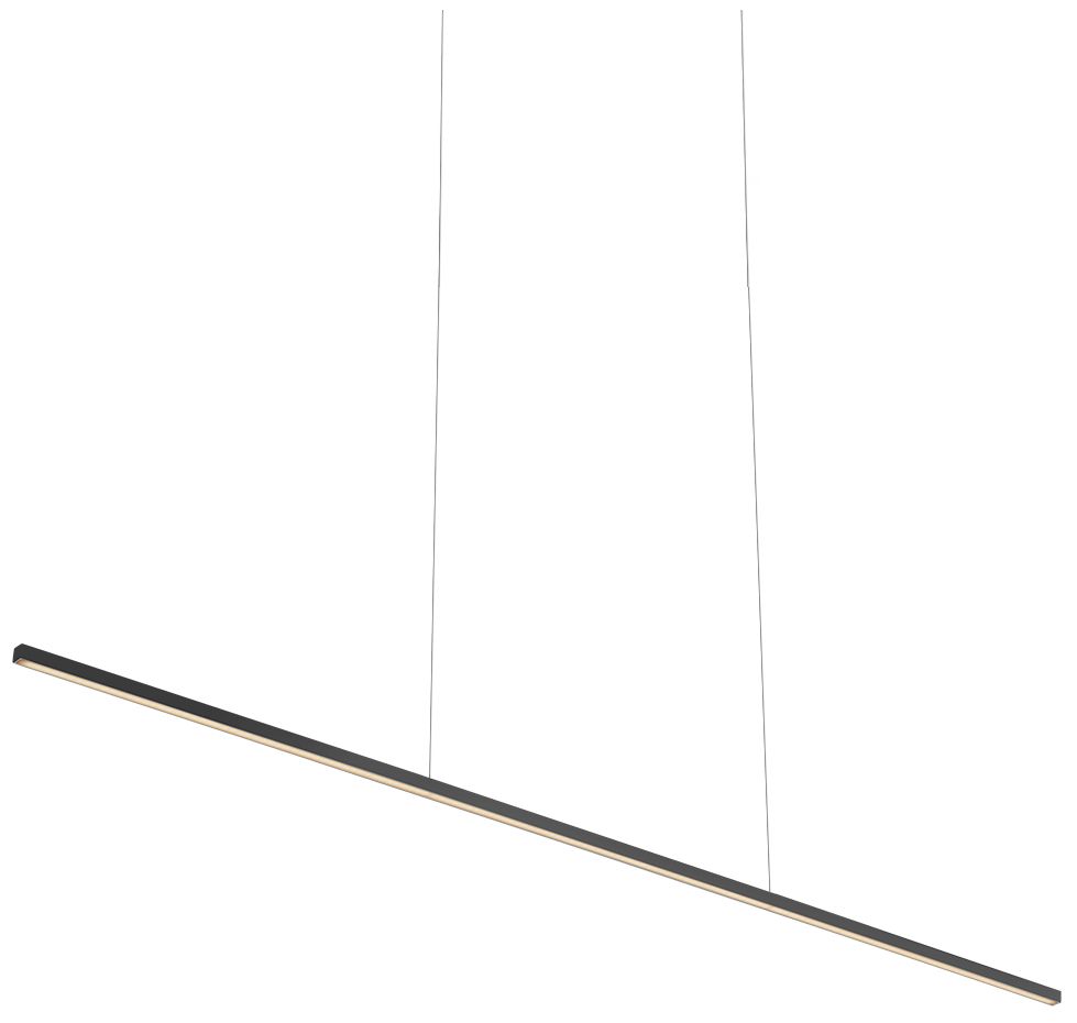 Image 2 Vega Minor 47 1/2" Wide Black LED Linear Pendant