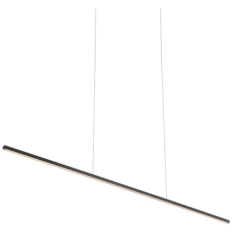 Image 2 Vega Minor 47 1/2" Wide Black LED Linear Pendant
