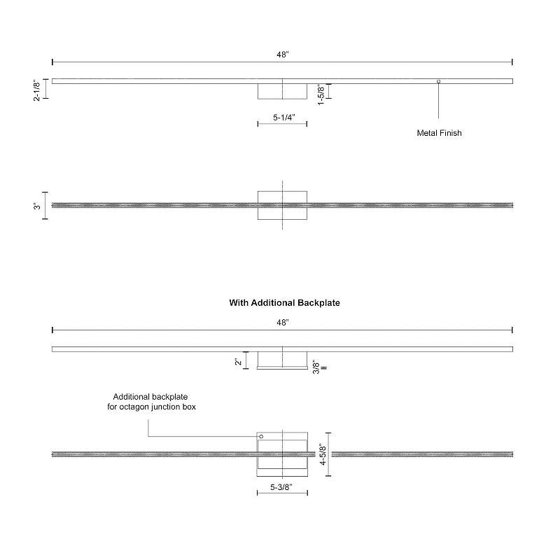 Image 3 Vega Minor 48" Wide Brushed Nickel LED Bath Light more views