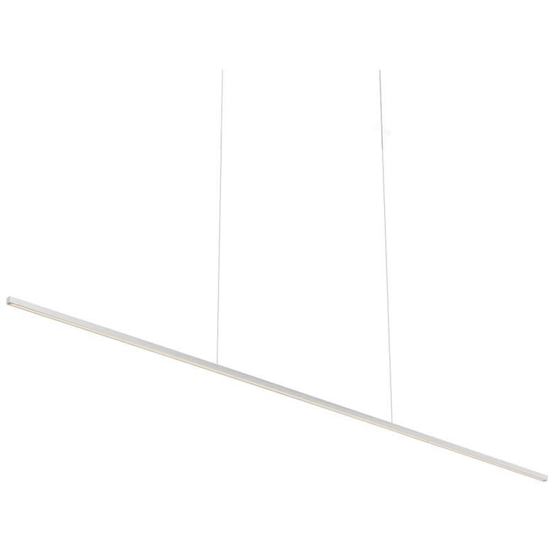 Image 1 Vega Minor 60" Wide Brushed Nickel LED Linear Pendant w/UNV