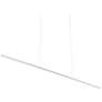 1_Vega Minor 60" Wide Brushed Nickel LED Linear Pendant w/UNV