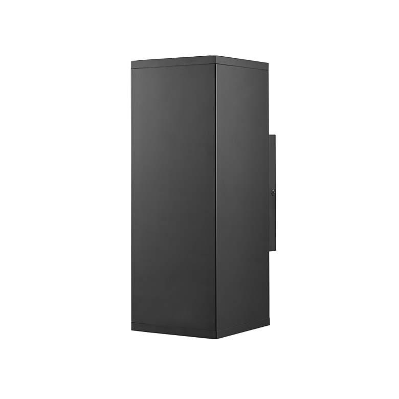 Image 2 Vegas 12 1/2" High Black Outdoor Wall Light more views