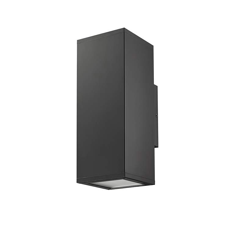 Image 3 Vegas 12 1/2" High Black Outdoor Wall Light more views