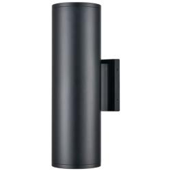 Vegas 14" High Matte Black Outdoor Wall Light
