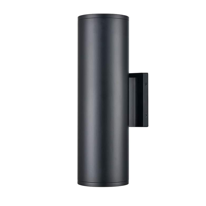 Image 2 Vegas 14" High Matte Black Outdoor Wall Light more views