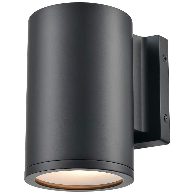 Image 1 Vegas 7" High Matte Black Outdoor Wall Light