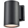 1_Vegas 7" High Matte Black Outdoor Wall Light