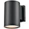 Vegas 7" High Matte Black Outdoor Wall Light