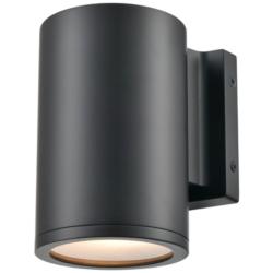 Vegas 7" High Matte Black Outdoor Wall Light