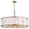 Veil 36" Wide Legacy Brass Drum Pendant Light