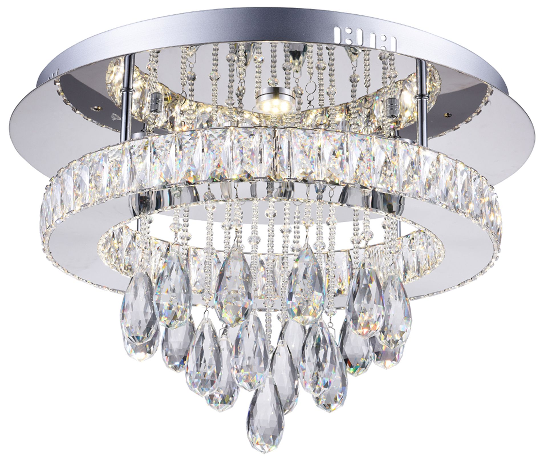 Image 2 Veil Integrated LED Chrome Flush Mount