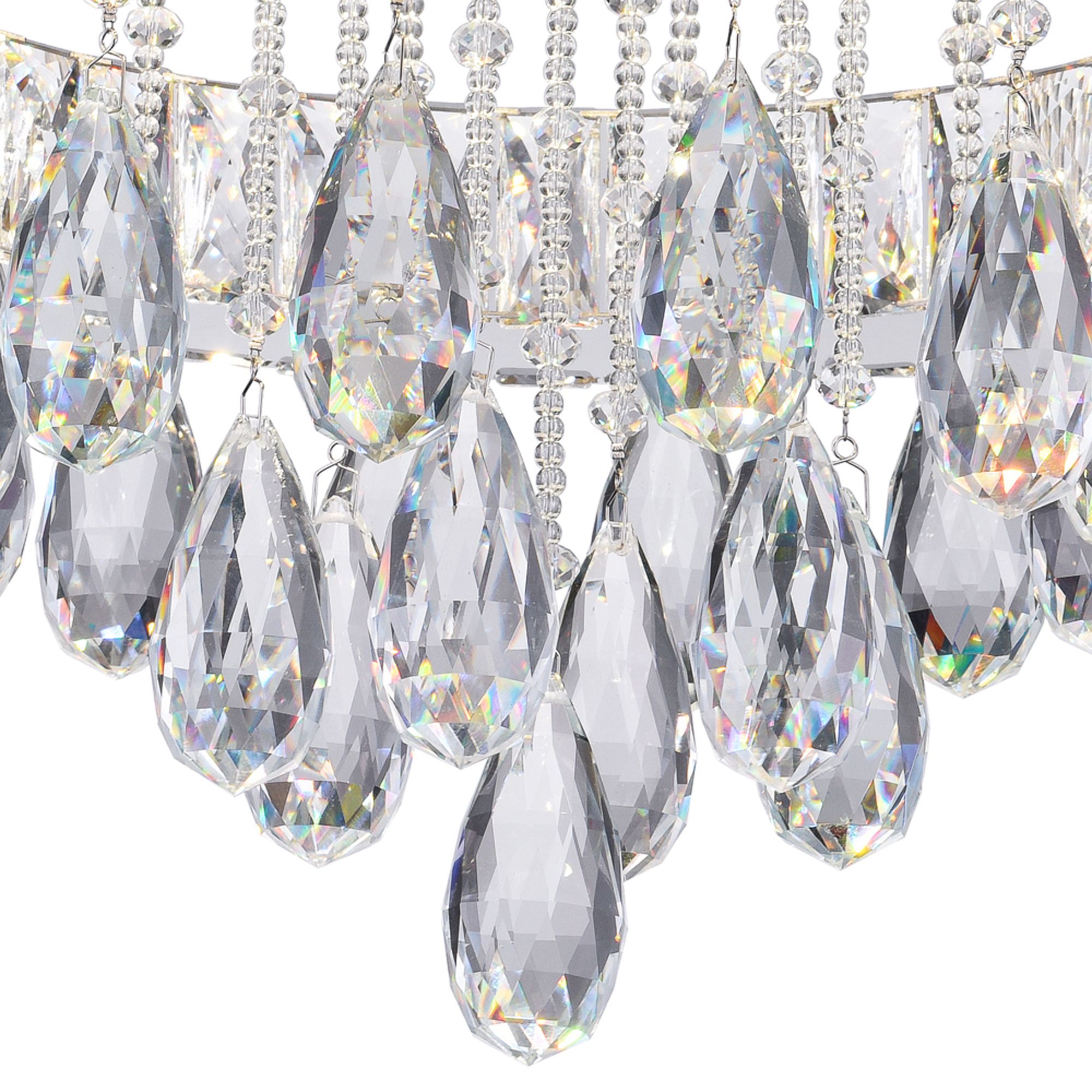 Image 3 Veil LED Flush Mount With Chrome Finish more views