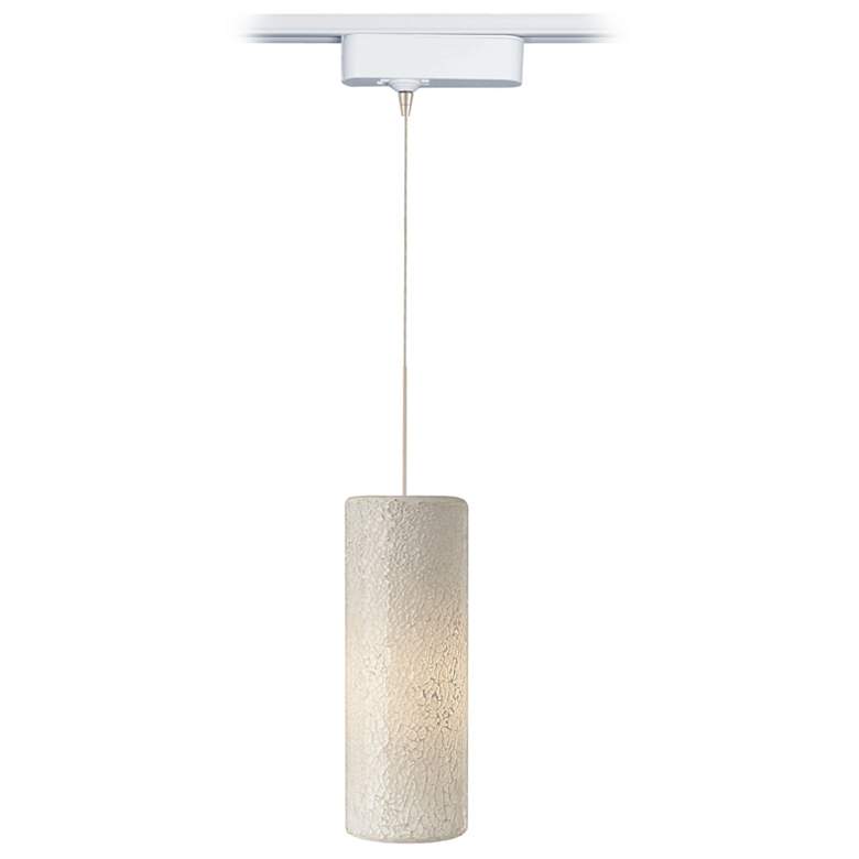Image 1 Veil White Glass LED Tech Track Pendant for Juno Track Systems