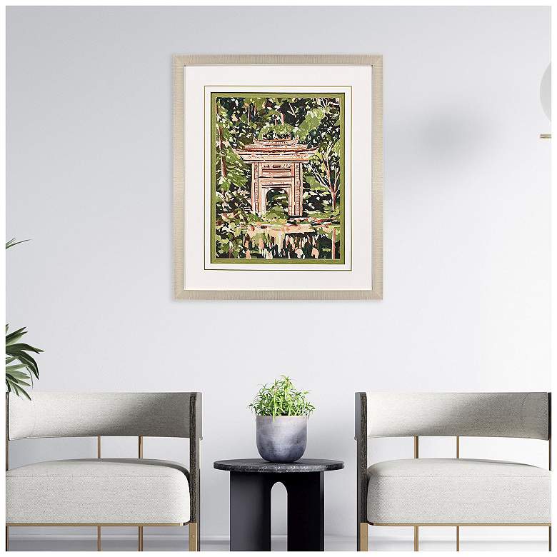 Image 5 Veiled Sanctuary I 33"W x 39"H Framed Art more views
