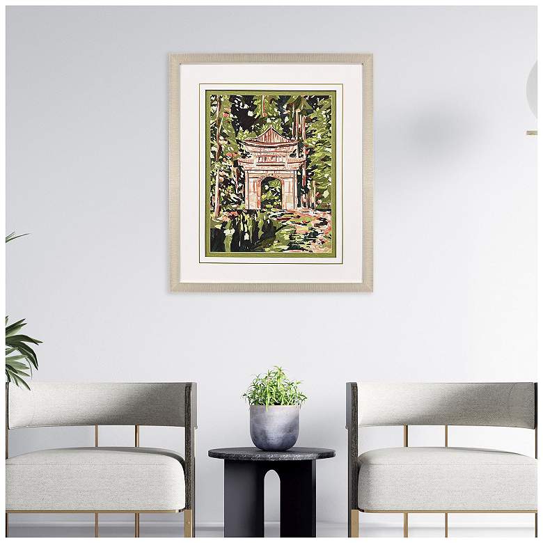 Image 5 Veiled Sanctuary II 33"W x 39"H Framed Art more views