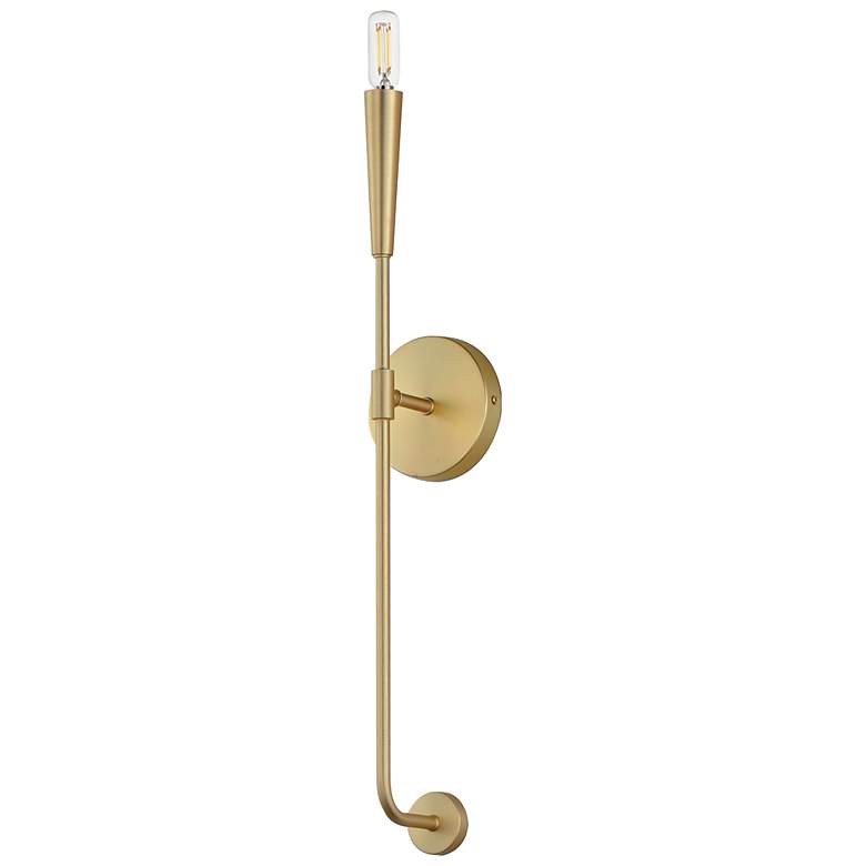 Image 1 Vela 1-Light Sconce - Satin Brass