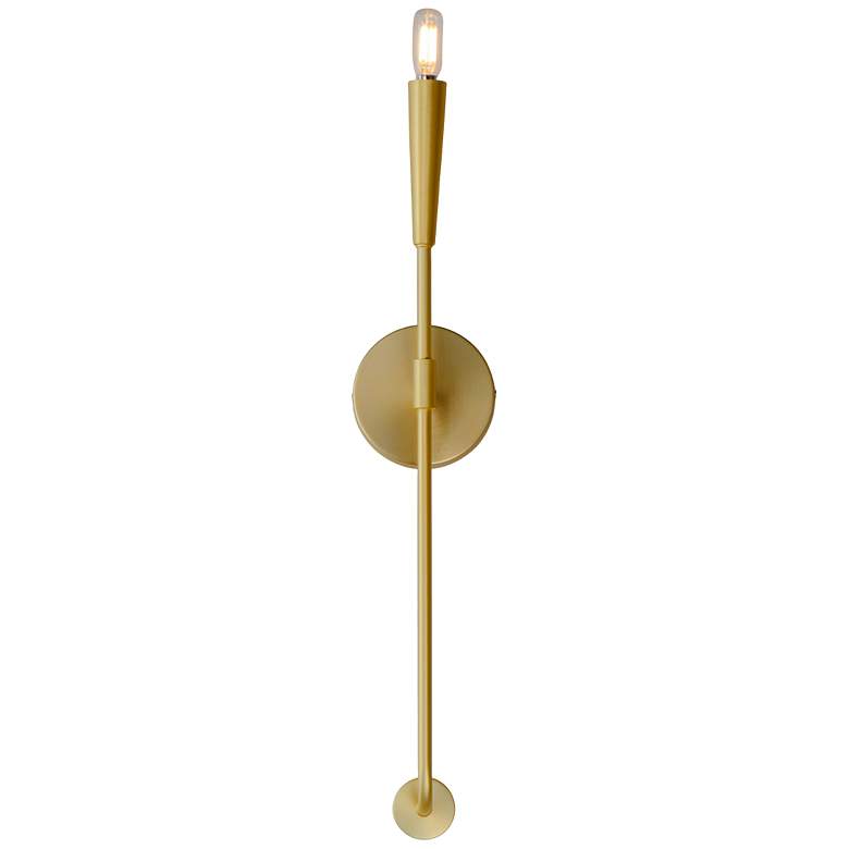 Image 3 Vela 1-Light Sconce - Satin Brass more views