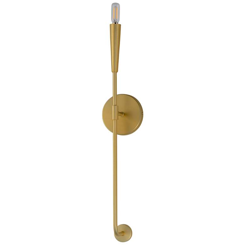 Image 4 Vela 1-Light Sconce - Satin Brass more views
