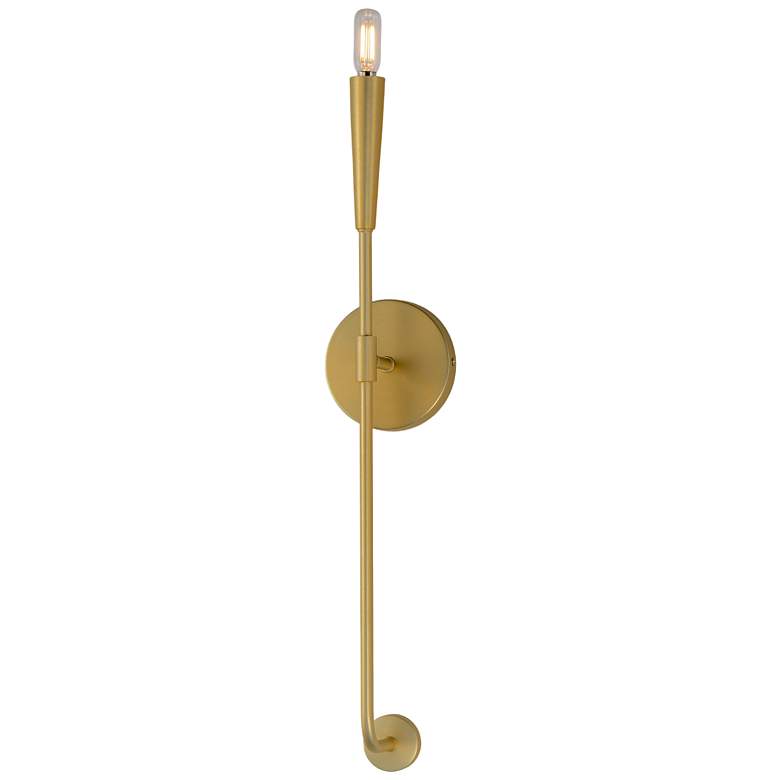 Image 5 Vela 1-Light Sconce - Satin Brass more views