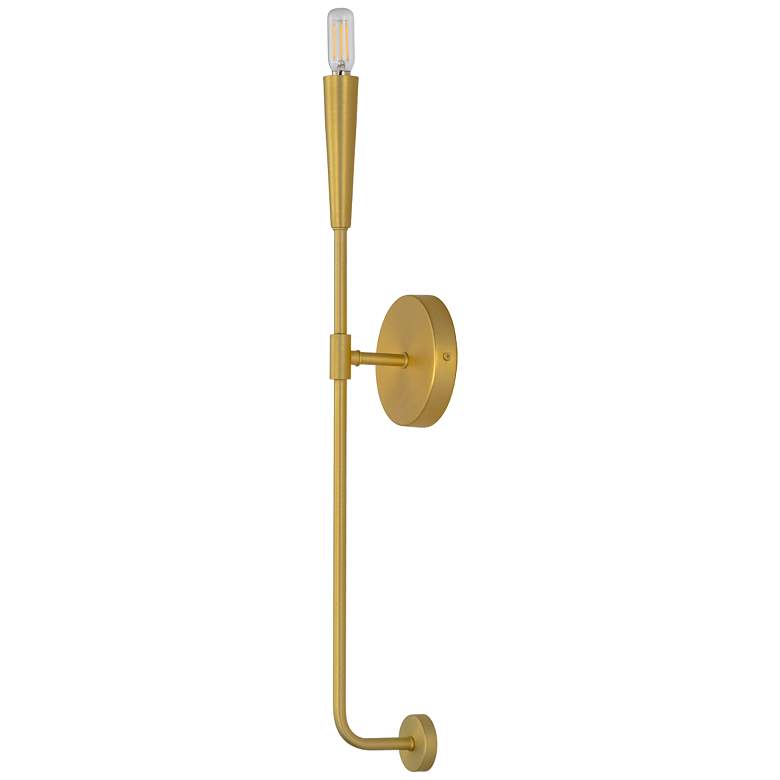 Image 6 Vela 1-Light Sconce - Satin Brass more views