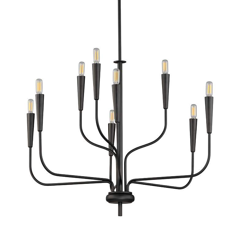 Image 4 Vela 9-Light Chandelier - Black more views
