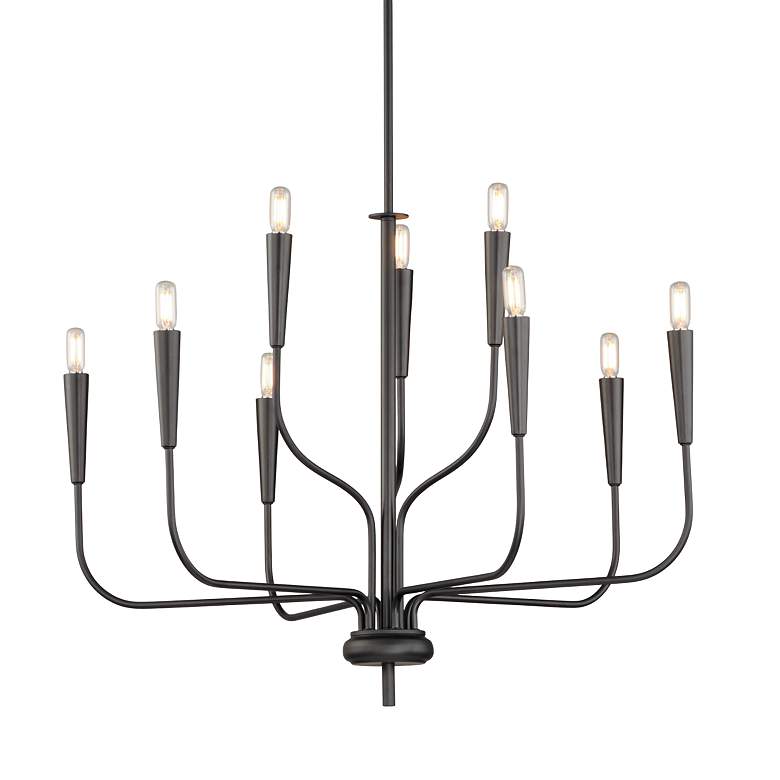 Image 5 Vela 9-Light Chandelier - Black more views