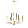 2_Vela 9-Light Chandelier - Satin Brass more views