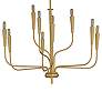 4_Vela 9-Light Chandelier - Satin Brass more views