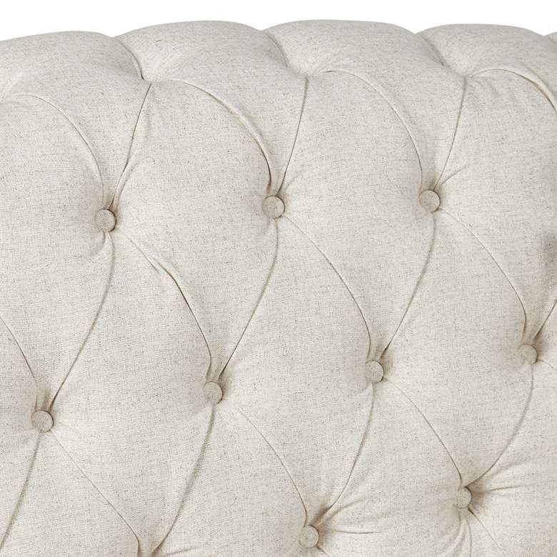 Image 4 Velare 87 1/2 inch Wide Oatmeal Tufted Sofa more views