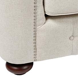 Image5 of Velare 87 1/2" Wide Oatmeal Tufted Sofa more views