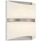Velaux 10 1/2" High Brushed Nickel LED Wall Sconce