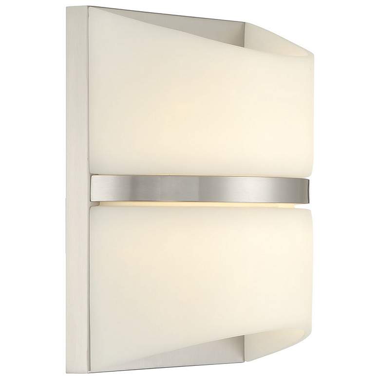 Image 3 Velaux 10 1/2" High Brushed Nickel LED Wall Sconce more views