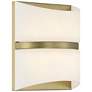 Velaux 10 1/2" High Soft Brass LED Wall Sconce