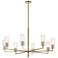 Velestino 40 1/4" Wide Champagne Bronze 8-Light Chandelier