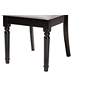 5_Velia Gray Fabric and Dark Brown Wood 5-Piece Dining Set more views