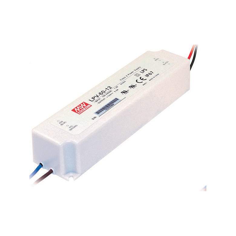 Image 1 Vella 6.4" Wide White 60W LED Single Output Power Supply