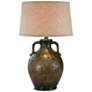 1_Vellen Southwest 31" High Brown Hydrocal 2-Handle Jug Table Lamp