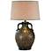 Vellen Southwest 31" High Brown Hydrocal 2-Handle Jug Table Lamp