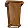Velletri-11.25-inch-high-ceramic-brown-no-pattern-up/down-LED-outdoor-wall