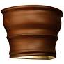 Velletri 11 1/4" High Rubbed Copper LED Outdoor Wall Light