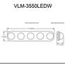 2_Velma 34 3/4" Wide Aged Brass 5-Light LED Bath Light more views