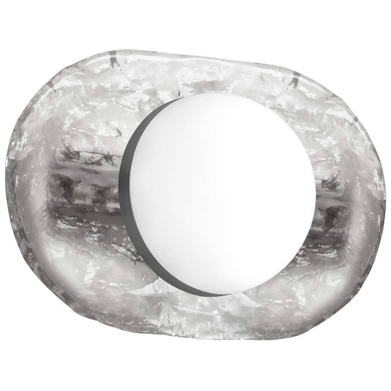 Image 1 Velma 5.5" High Matte Black 10W Wall Sconce With Clear Glass
