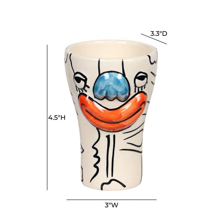 Image 3 Velma Bashful Print Ceramic Drinkware Set of 4 more views