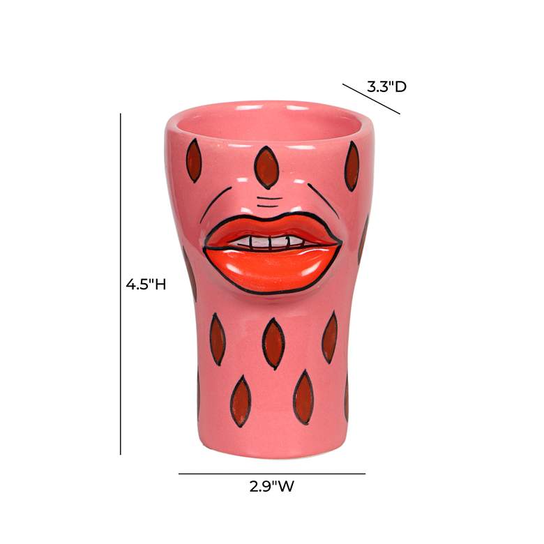 Image 3 Velma Sultry Print Ceramic Drinkware Set of 4 more views